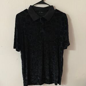Black Velvet Men's Giraffe Print Shirt